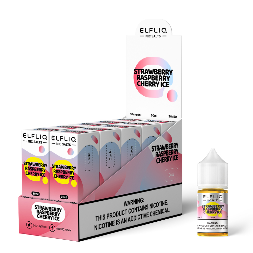 Elf Bar ELFLIQ Nicotine Salt E-Liquid - 20+ Flavors, Box