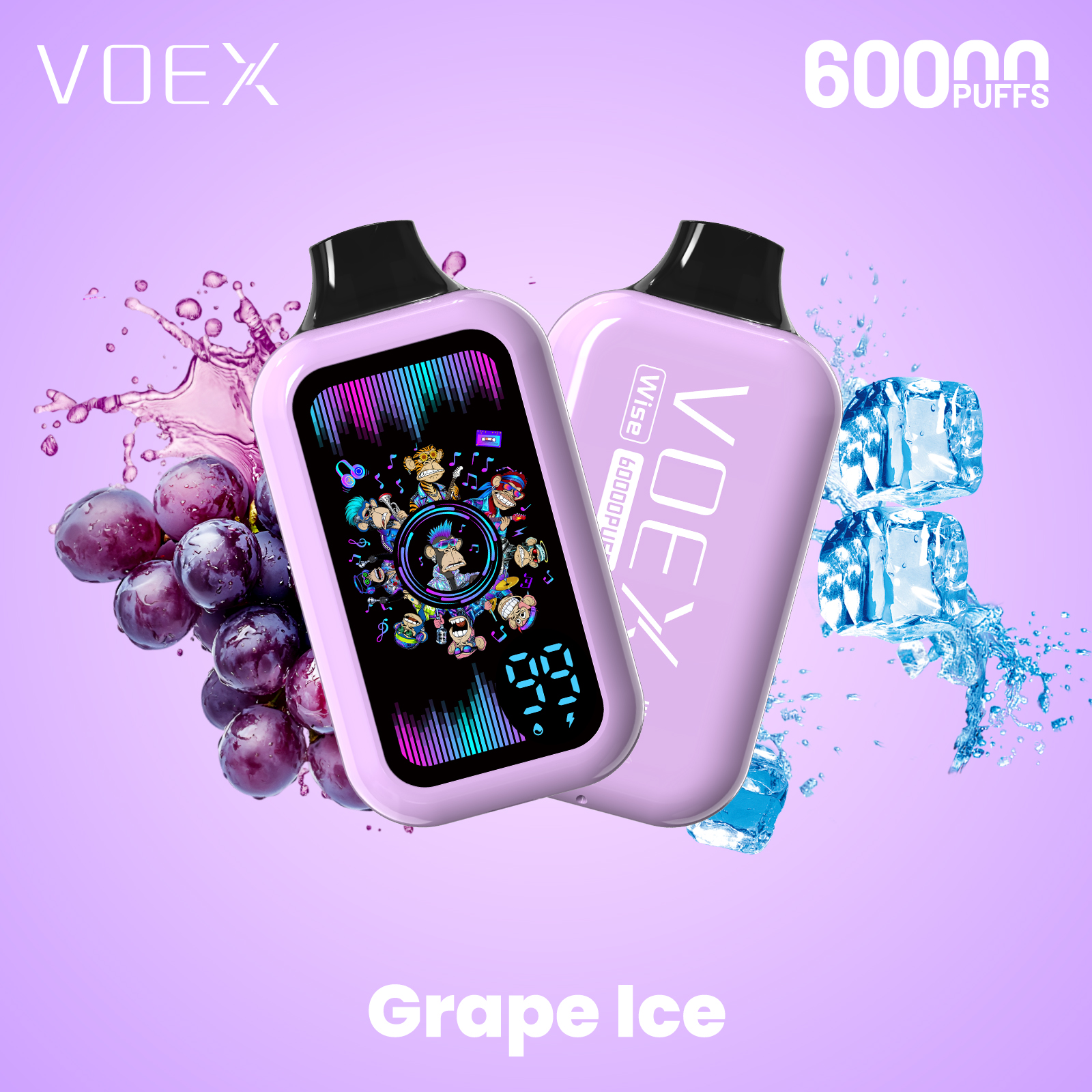 VOEX 60000 Puffs Vape - Wise, Dual Vapor